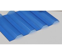 Профилированный МПК Полик Грека Чили 0,80 мм 1260x6000 мм синий 50%