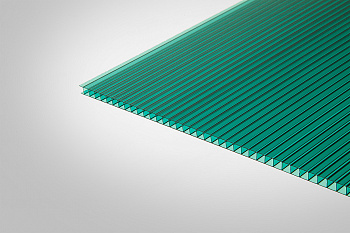 Сотовый поликарбонат Полигаль зеленый 42% 8,0 мм 2100x12000 мм ГОСТ