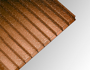 Сотовый поликарбонат ФРИЗ Полигаль Практичный янтарный 25% 10,0 мм 2100x6000 мм