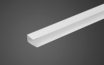 Профиль торцевой 8мм молочный 2,1м Практичный