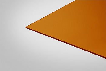 Монолитный Поликарбонат КОЛИБРИ 5,0 мм 2050x3050 мм янтарный 30%