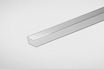 Профиль торцевой для поликарбоната 6мм прозрачный 2,1м Колибри